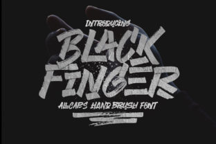 Black Finger Font: Organic Handwriting for Brand Identity Work