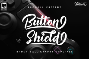 Button Shield Font: A Bold Handwritten Typeface for Small Business Branding