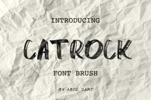 Catrock: A Bold Brush Font for Editorial Design
