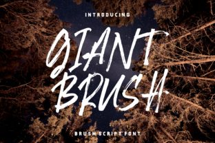 Giant Brush Font: A Bold Handwritten Typeface for Web Design