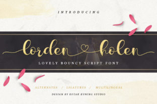 Lorden Holen: A Handwritten Font That Brings Craft Products to Life