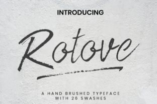 Rotove Font: A Handwritten Typeface for Handmade Products