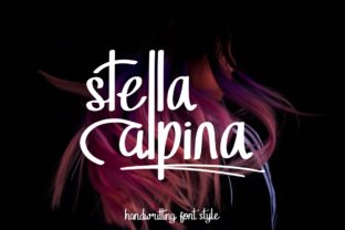 Stella Alpina: A Handwritten Font for Standout Products