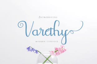Varethy: A Romantic Handwritten Font for Elegant Branding