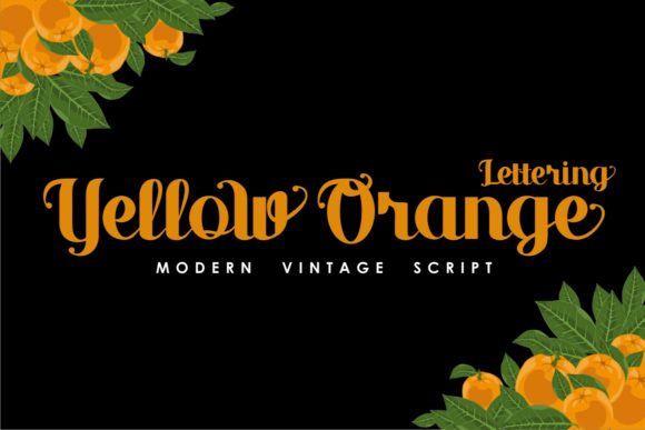 Yellow Orange: A Handwritten Font for Editorial Design